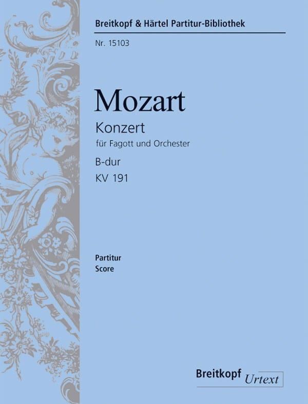 Fagottkonzert B-Dur KV 191 - Partitur MOZART Partition Grand format
