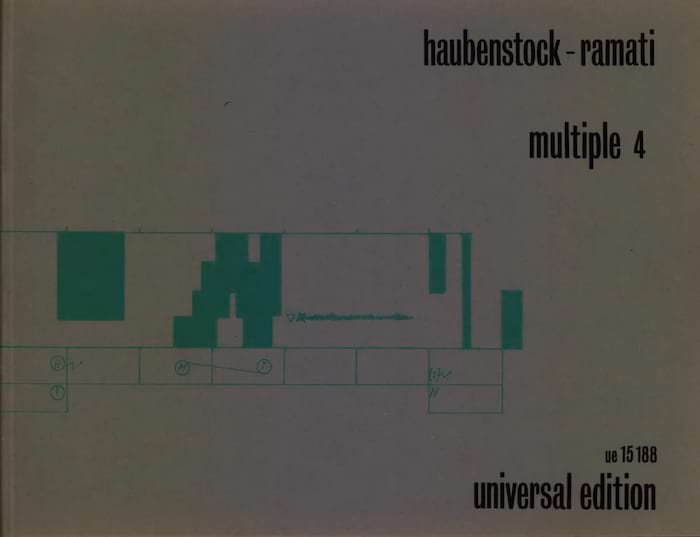 Multiple 4 (1965) Roman Haubenstock-Ramati Partition