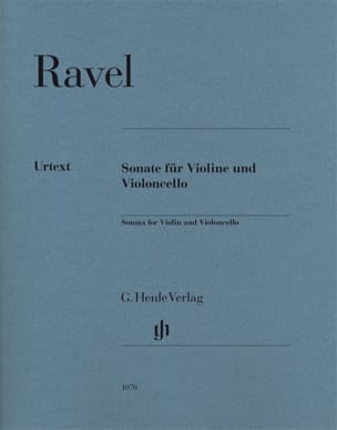 Sonate pour violon et violoncelle RAVEL Partition Duos