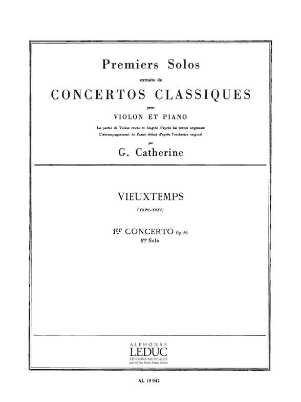 1er Solo du Concerto n° 1 op. 10