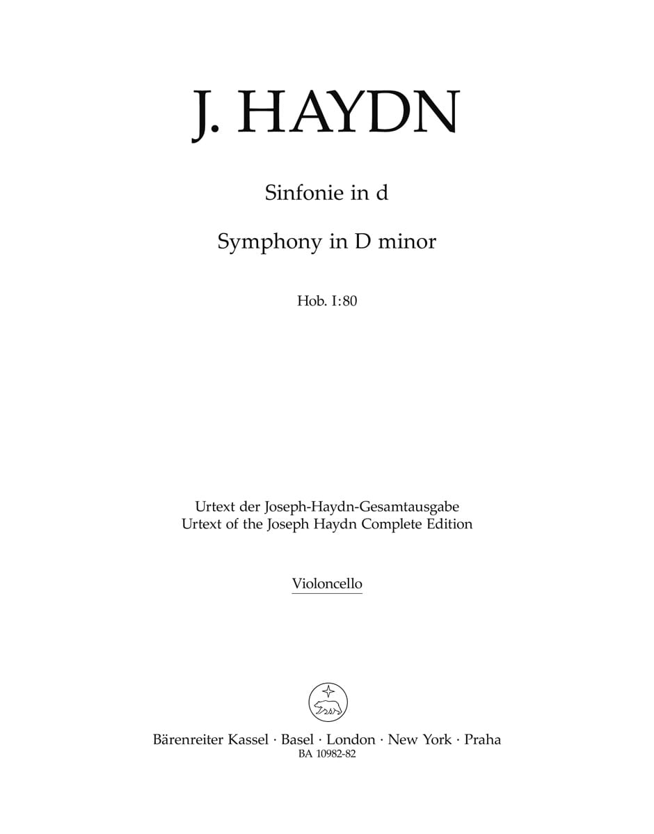 Sinfonie d-Moll Hob. I:80 Joseph Haydn Partition