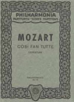 Cosi fan tutte - Ouverture C-Dur - Partitur - MOZART - Partition