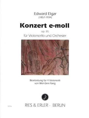 Concerto en Mi Mineur Opus 85 ELGAR Partition Violoncelle