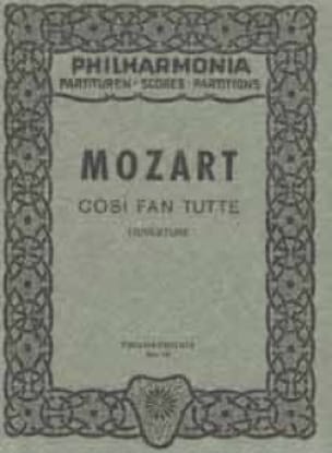 Cosi fan tutte - Ouverture C-Dur - Partitur - MOZART - Partition