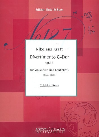Divertimento en sol majeur op. 14 - Nikolaus Kraft - Partition - Duos