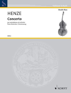Concerto pour contrebasse Hans Werner Henze Partition Contrebasse
