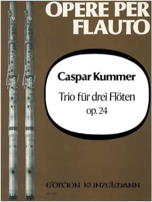 Trio op. 24 - 3 Flöten Gaspard Kummer Partition Flûte traversière