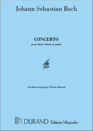 Concerto pour 2 Violons et piano BACH Partition Trios