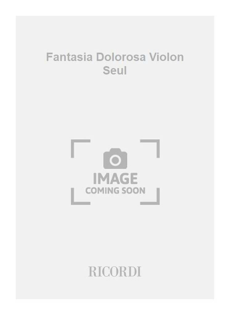 Fantasia Dolorosa Marc Monnet Partition Violon