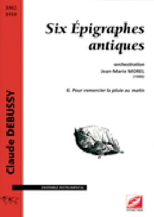 6 Epigraphes antiques n° 6 - Conducteur DEBUSSY Partition Grand format