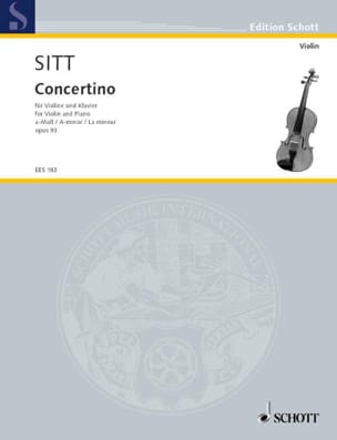 Concertino A-Moll op. 93 Hans Sitt Partition Violon