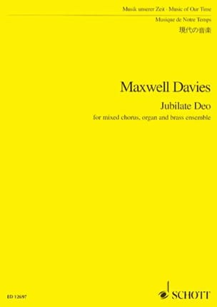 Jubilate Deo - Score Davies Peter Maxwell Partition Petit format