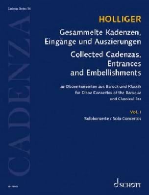 Cadences de Concertos - Vol. 1 Heinz Holliger Partition Hautbois