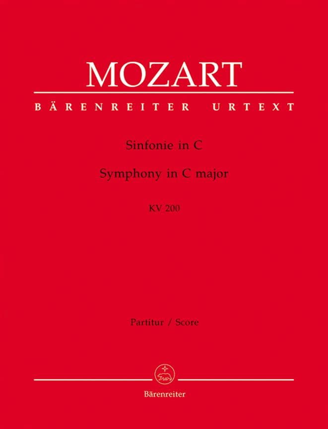 Symphonie Nr. 28 C-Dur KV 200 - Score MOZART Partition Grand format