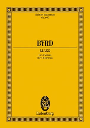 Messe As-Dur William Byrd Partition Petit format