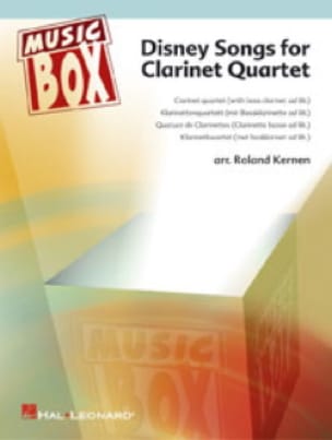 Disney Songs for Clarinet Quartet Roland Kernen Partition Clarinette