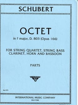 Octet In F Fa M., Op. 166 - Clarinette-Cor-Basson-Quatuor A Cordes-Contrebasse