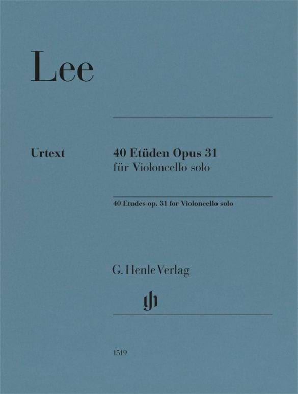 40 Etudes opus 31 Sebastian Lee Partition Violoncelle
