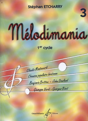 Mélodimania - Volume 3 Stéphan Etcharry Partition Solfèges