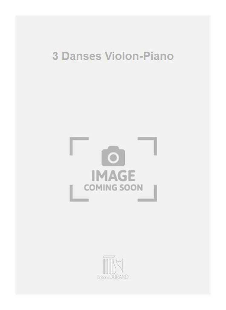 3 Danses Filip Lazar Partition Violon