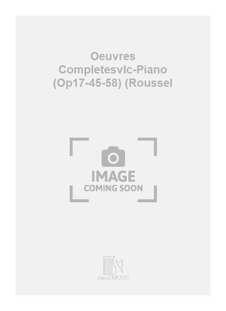 Oeuvres complètes pour violoncelle et piano - MENDELSSOHN - Partition