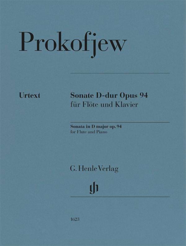 Sonate en Ré Majeur, opus 94 PROKOFIEV Partition Flûte traversière