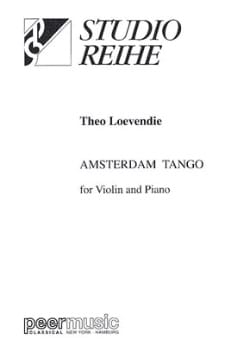 Amsterdam Tango Theo Loevendie Partition Violon