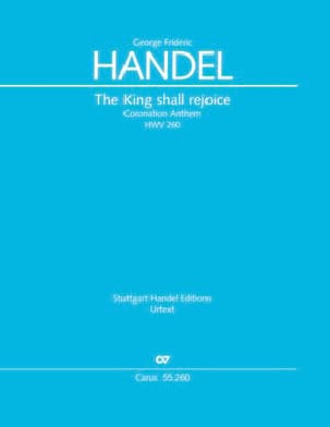 The King Shall Rejoice Georg-Friedrich Haendel Partition Grand format