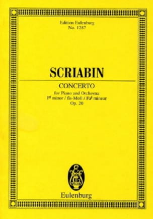 Klavier-Konzert Fis-Moll, Op. 20 - Conducteur - SCRIABINE - Partition