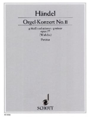 Orgel-Konzert Nr. 11 g-moll op. 7/5 - Partitur - HAENDEL - Partition