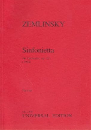 Sinfonietta op. 23 - Partitur - Alexander von Zemlinsky - Partition