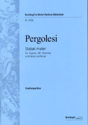 Stabat Mater PERGOLESE Partition Petit format