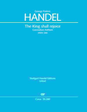 The King Shall Rejoice Georg-Friedrich Haendel Partition Grand format