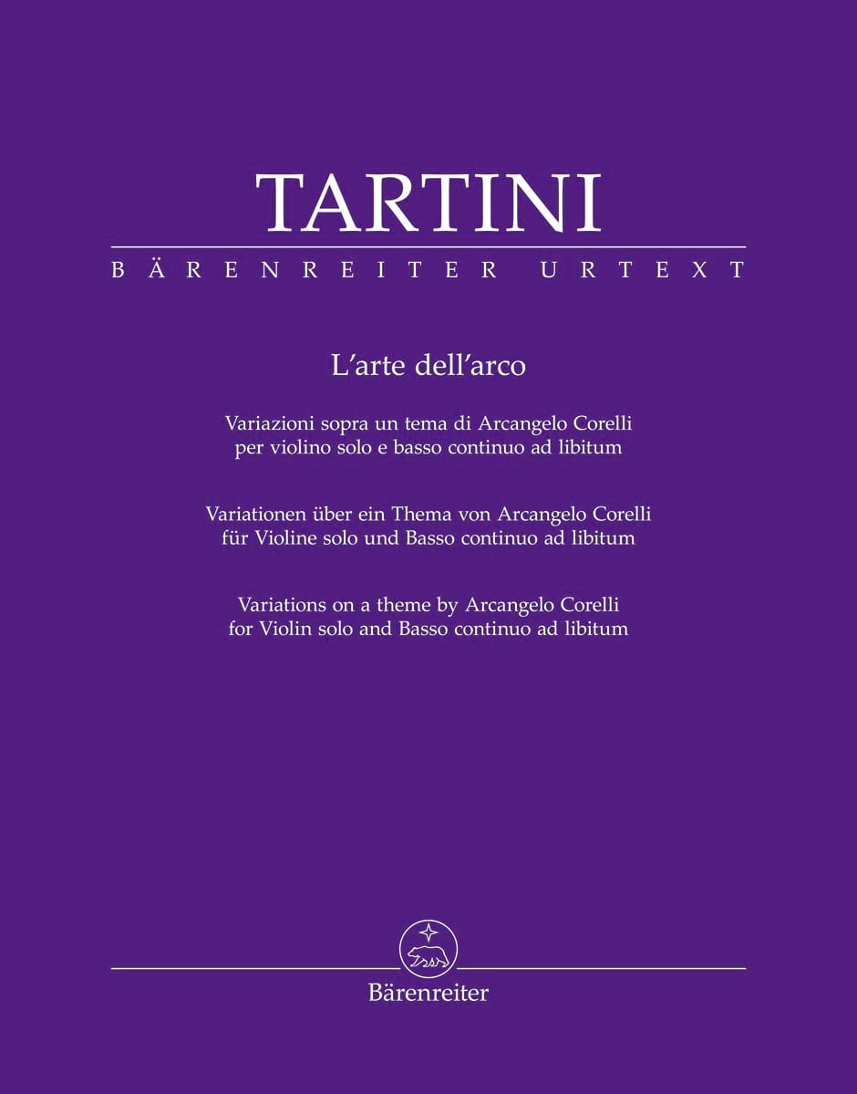 L'arte dell'arco TARTINI Partition Violon