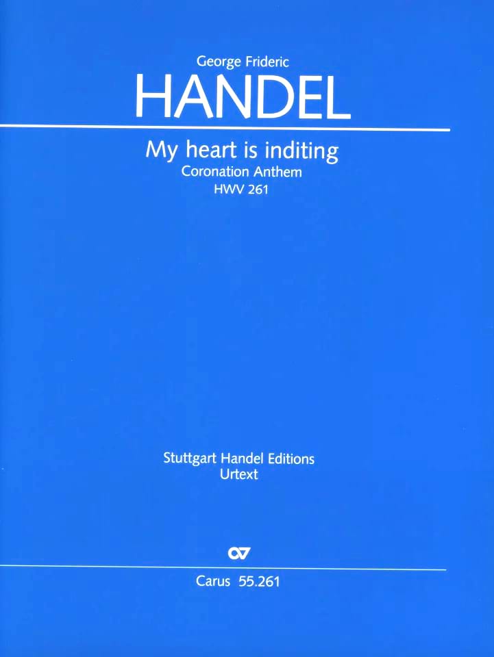 My heart is inditing Georg-Friedrich Haendel Partition Chœur