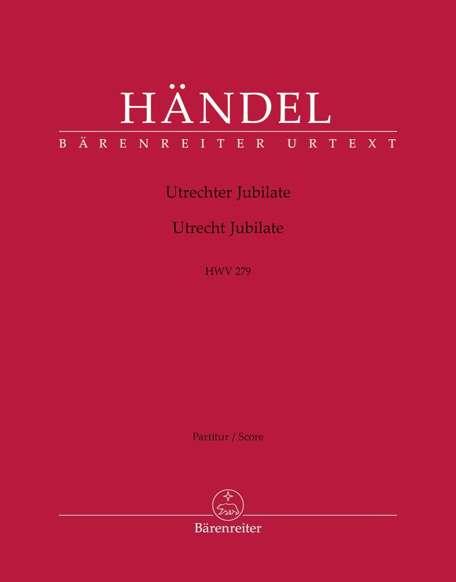 Utrecht Jubilate - Conducteur HAENDEL Partition Grand format