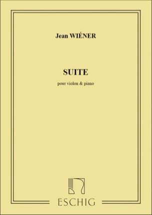 Suite Jean Wiener Partition Violon
