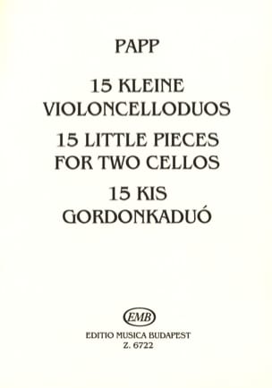 15 Kleine Violoncelloduos Lajos Papp Partition Violoncelle