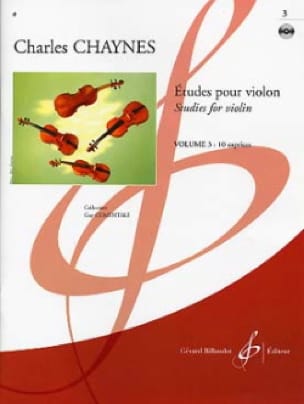 Etudes pour violon Volume 3 Charles Chaynes Partition Violon