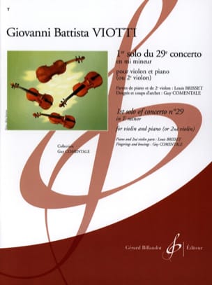 1er Solo du Concerto n° 29 en mi mineur VIOTTI Partition Violon