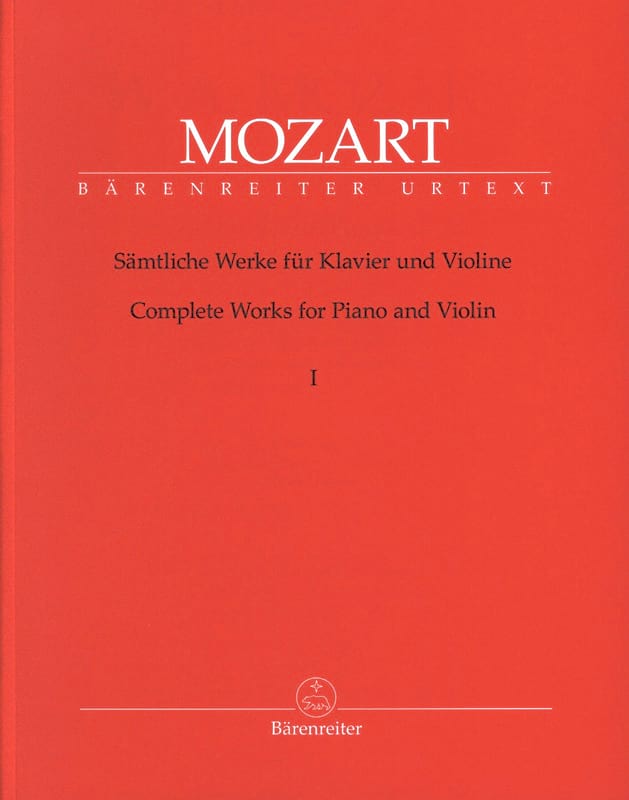 Oeuvres complètes pour violon et piano volume 1 - MOZART - Partition