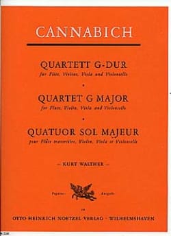 Quartett G-Dur - Flöte Violin Viola Violoncello - Christian Cannabich