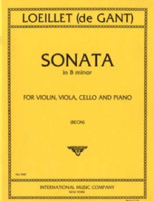 Sonata in B minor - Jean-Baptiste (de Gant) Loeillet - Partition