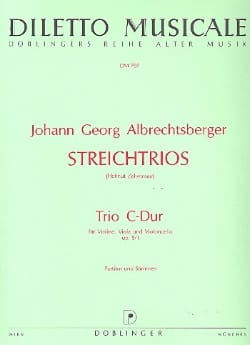 Trio C-Dur op. 9 n° 1 - Partitur + Stimmen