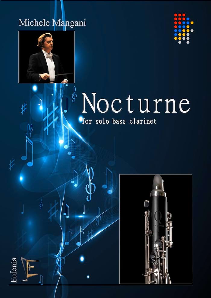 Nocturne pour Clarinette Basse Michele Mangani Partition Clarinette