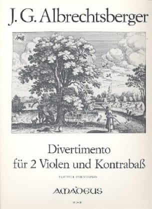 Divertimento in D-Dur - 2 Violen Kontrabass - Partitur + Stimmen