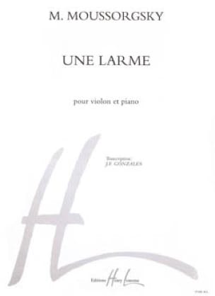 Une larme - Violon MOUSSORGSKI Partition Violon