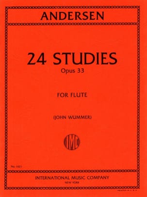 24 Studies op. 33 ANDERSEN Partition Flûte traversière