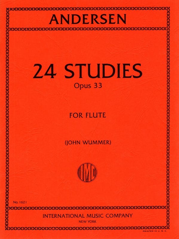 24 Studies op. 33 ANDERSEN Partition Flûte traversière