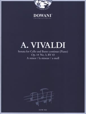 Sonate op. 14 n°3, RV 43 en la min. VIVALDI Partition Violoncelle